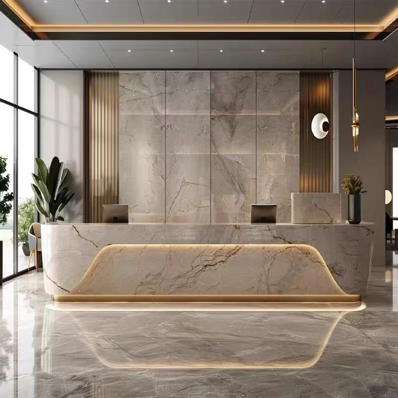 Home Office Tienda - Meja Resepsionis Elegan Mewah Modern untuk