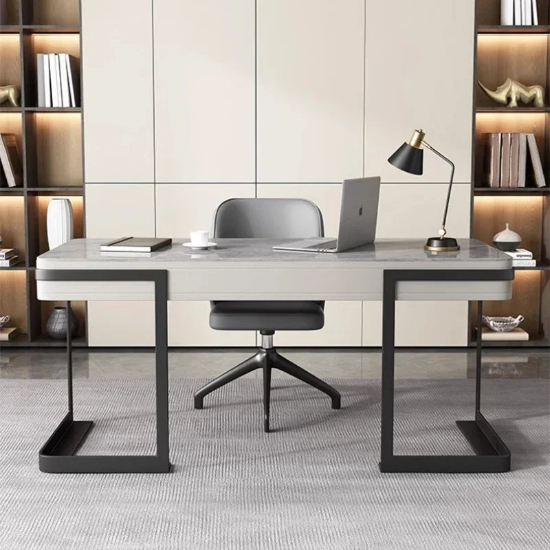 Home Office Trabajo - Meja Kantor Kayu Penyimpanan Wanita Modern