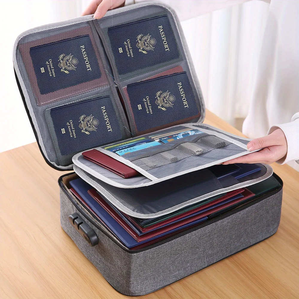 Home Office Passport - Tas Organizer dokumen rumah kantor perjalanan,