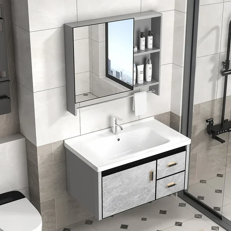 Drawer Pedestal Cabinet - Meja Rias Kamar Mandi Modern, Meja