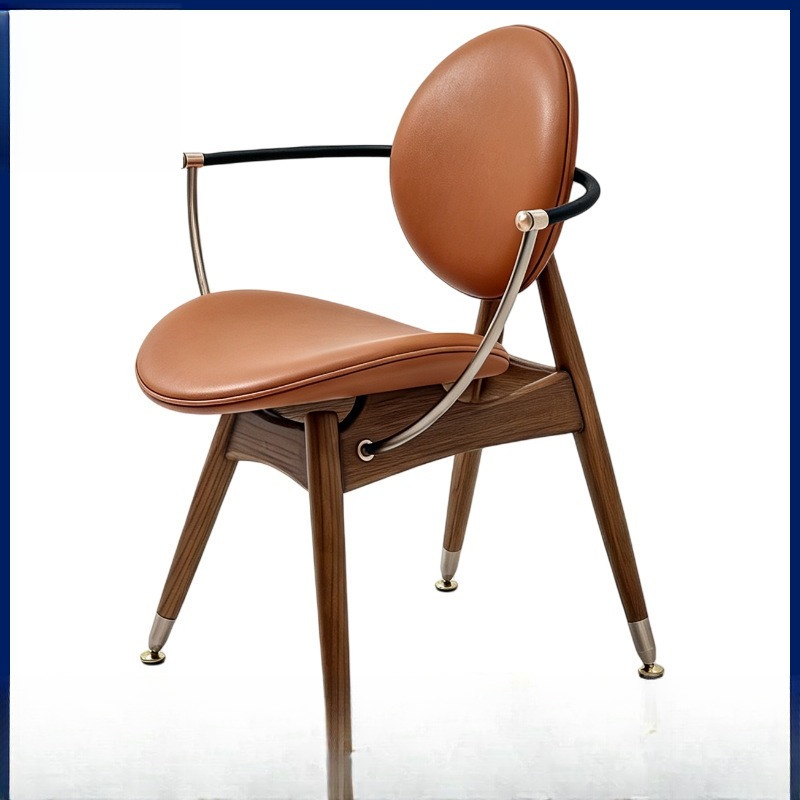 Home Office Depot - Kursi Kayu Solid Retro Kursi Kompas