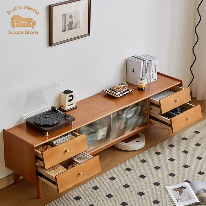 Drawer Pedestal Cabinet - Meja TV Konsol Media Modern dengan
