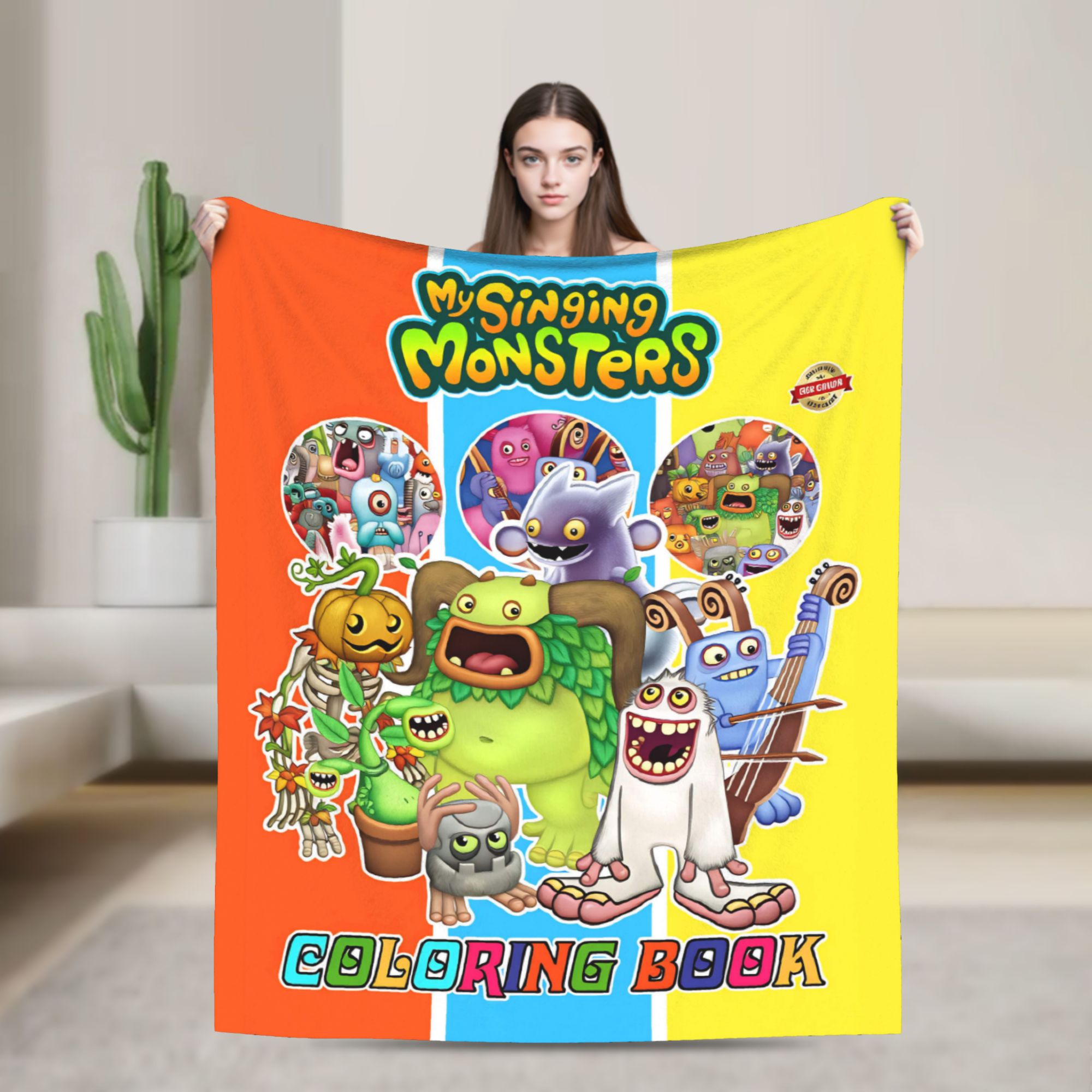 Home Office Trend - Selimut My Singing Monsters Berkualitas Tinggi,