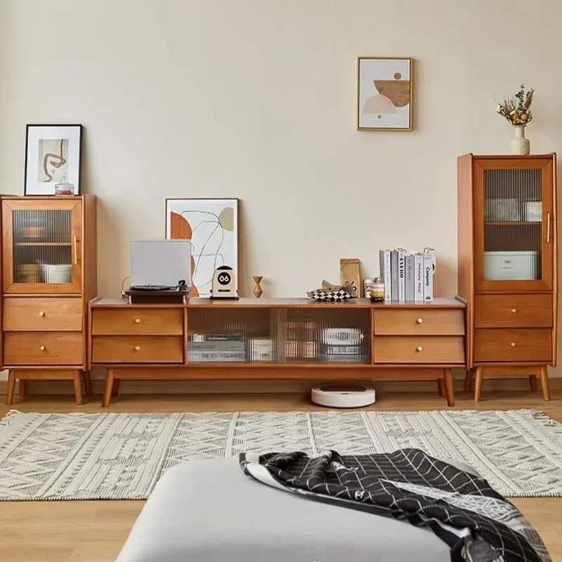 Drawer Pedestal Cabinet - Konsol Media Rak TV Kabinet Penyimpanan