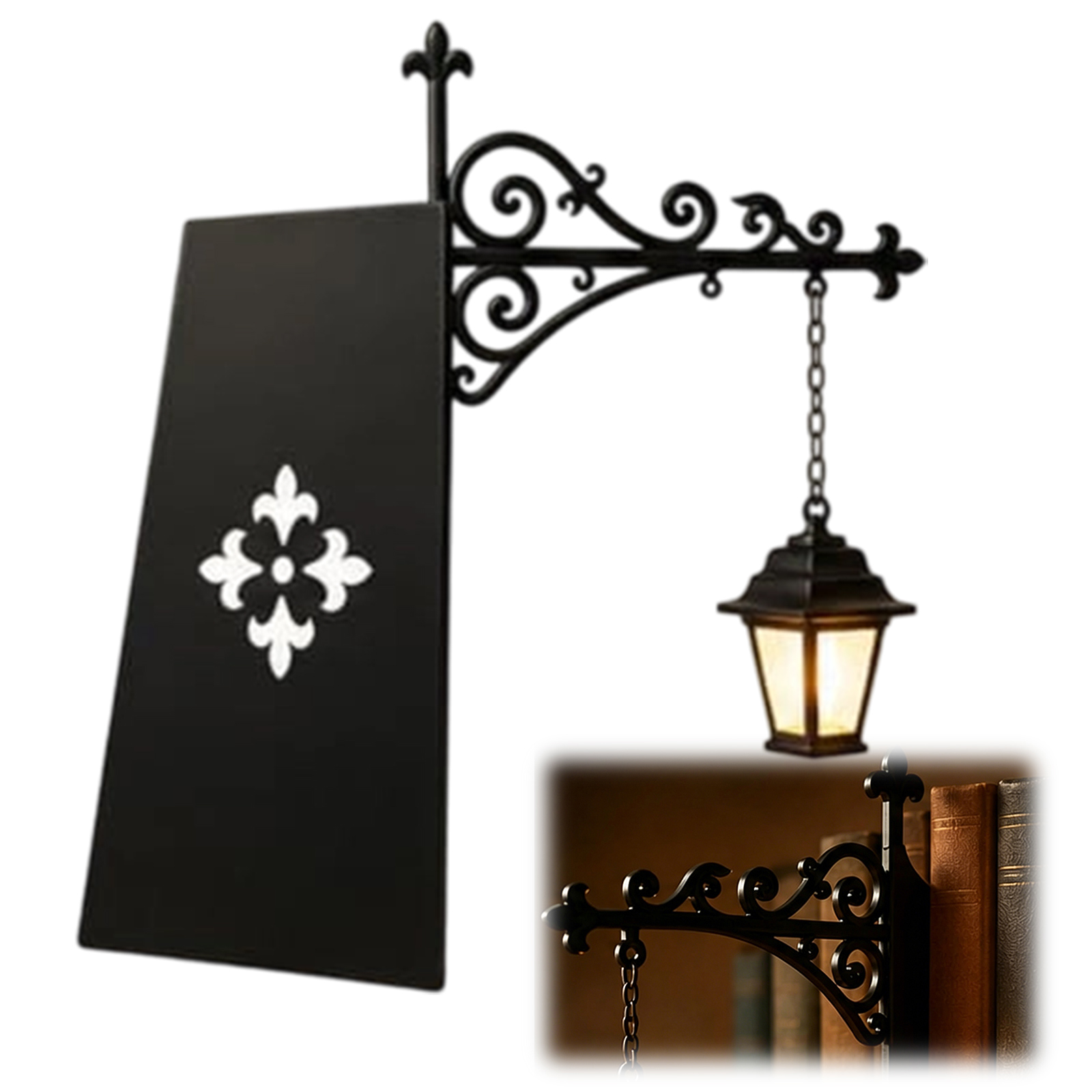 Home Office Library - Lampu Rak Buku Miniatur dari Resin,