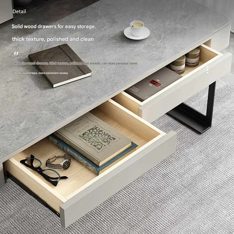 Meja Kantor Kayu Penyimpanan W - Home Office Trabajo ulasan dan harga