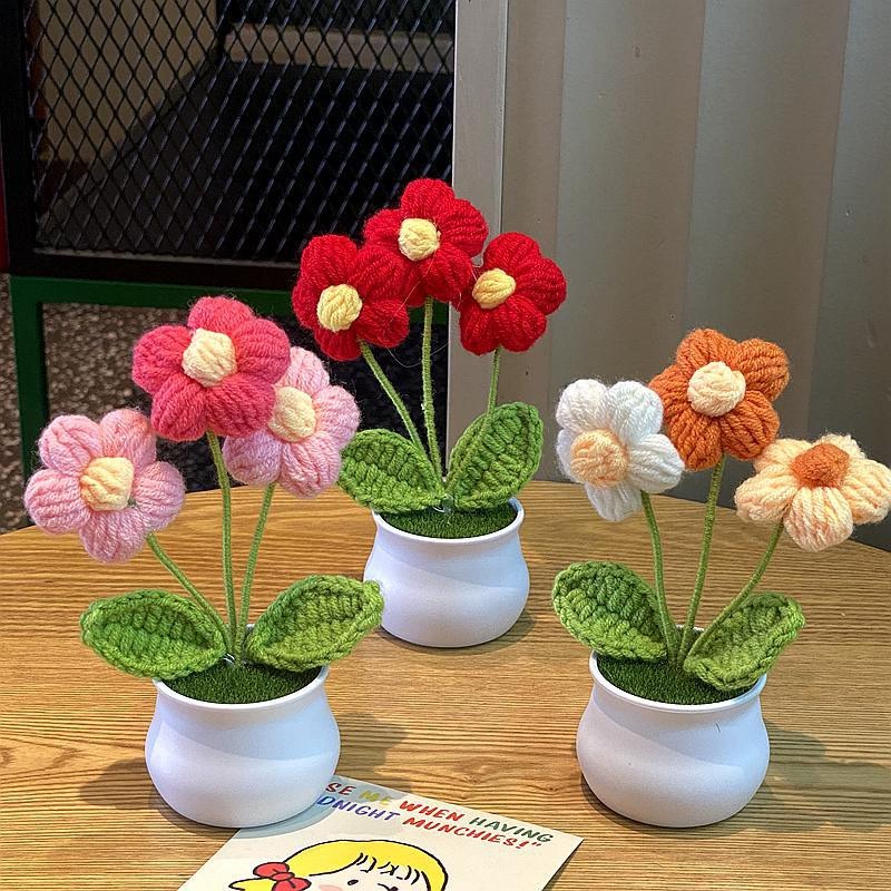1/2/4 Buah DIY Bunga Pot Mini  - Home Office Depot ulasan dan harga
