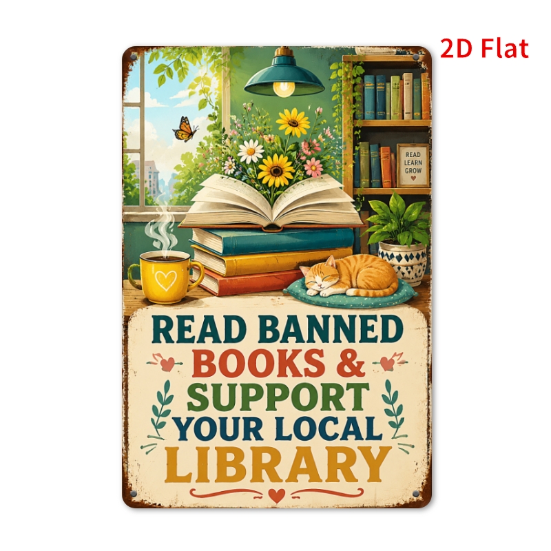 CIFBUY Hiasan Dinding Aluminiu - Home Office Library ulasan dan harga
