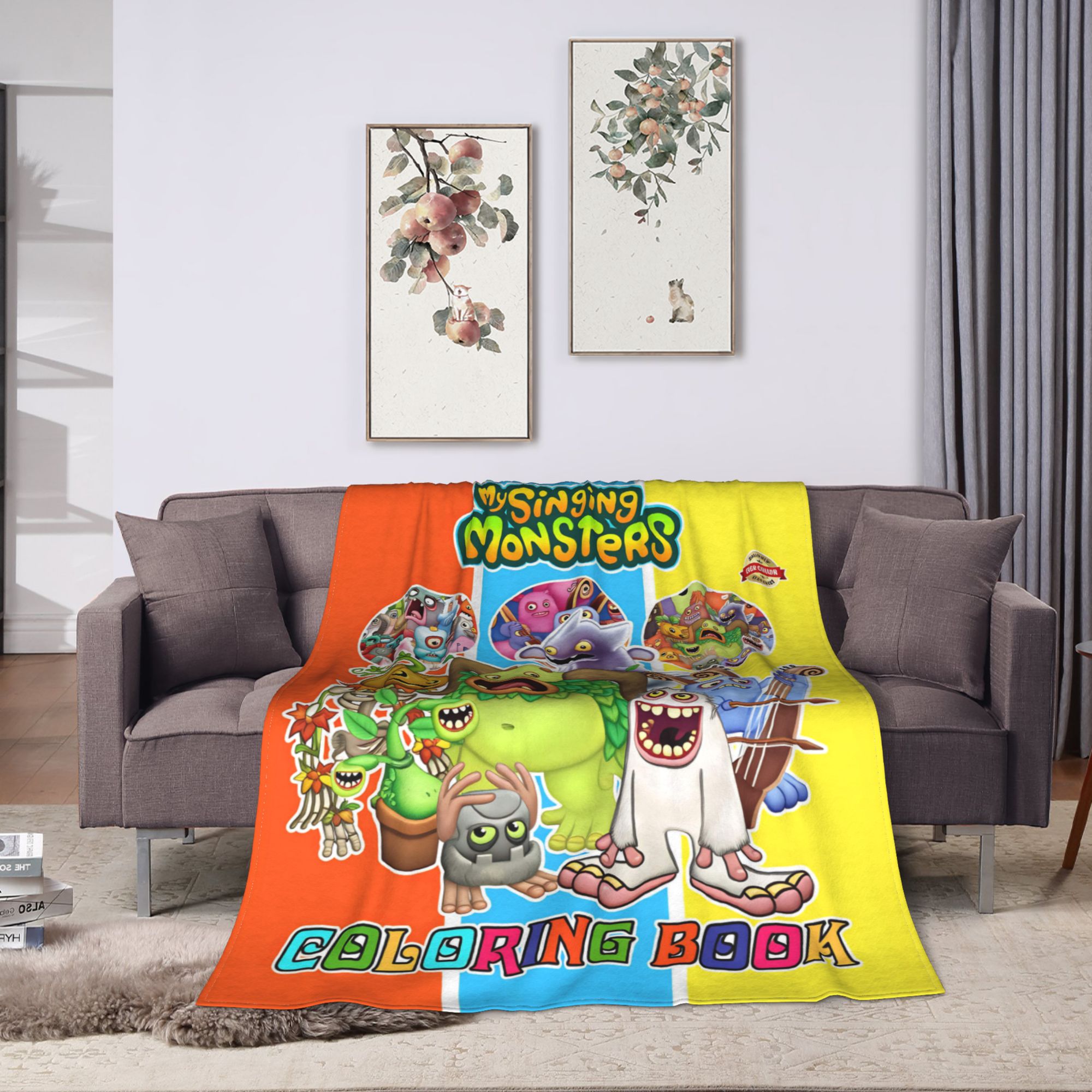 Selimut My Singing Monsters Be - Home Office Trend ulasan dan harga
