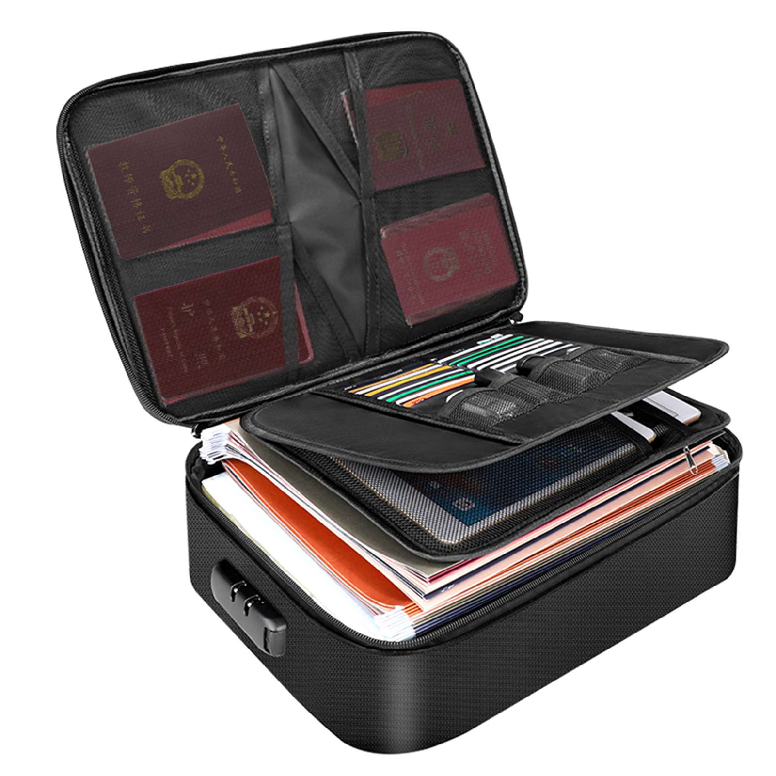 Tas Dokumen Tahan Api dengan P - Home Office Passport ulasan dan harga