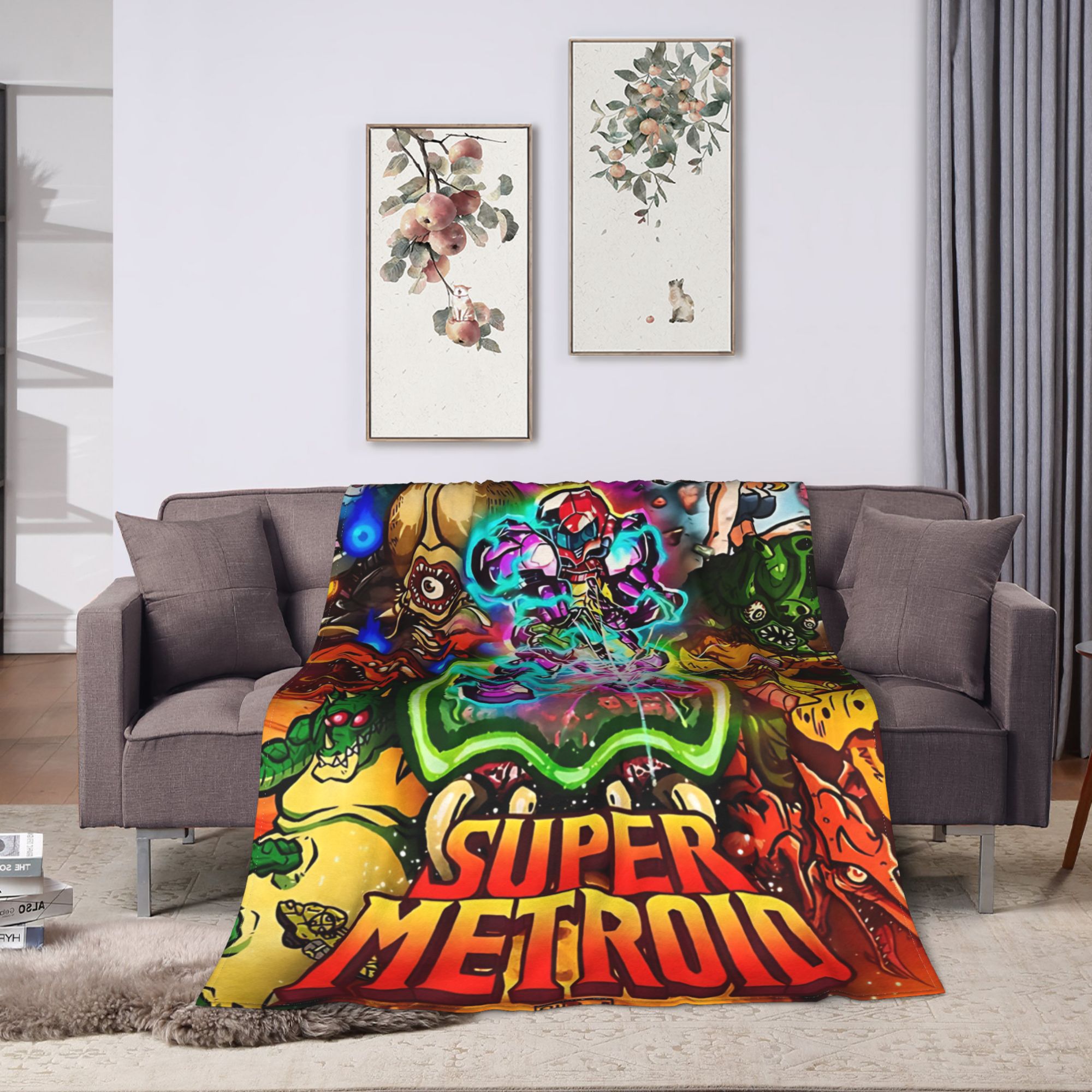 Selimut Flanel Game Metroids H - Home Office Trend ulasan dan harga
