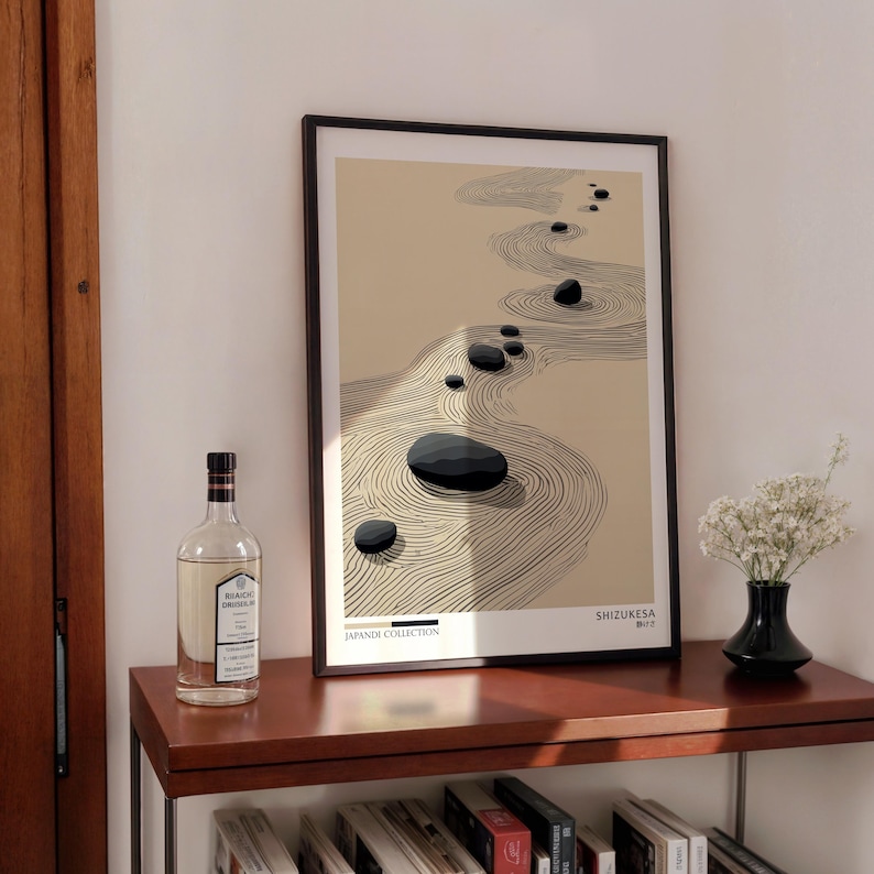 2 Buah Poster Seni Dinding Kan - Home Office Image ulasan dan harga